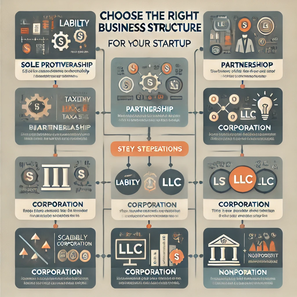 Steps to choose the right business structure for your startup